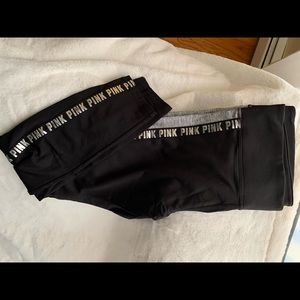 PINK FLEECE LINED LEGGINGS